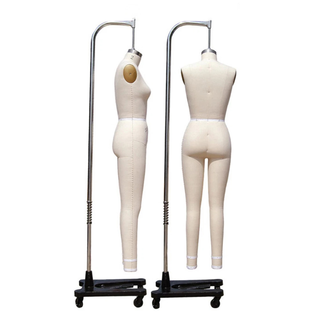 Size 16 Linen Full Body Pro Female Dress Form Mannequin with Arm & Padding Kit