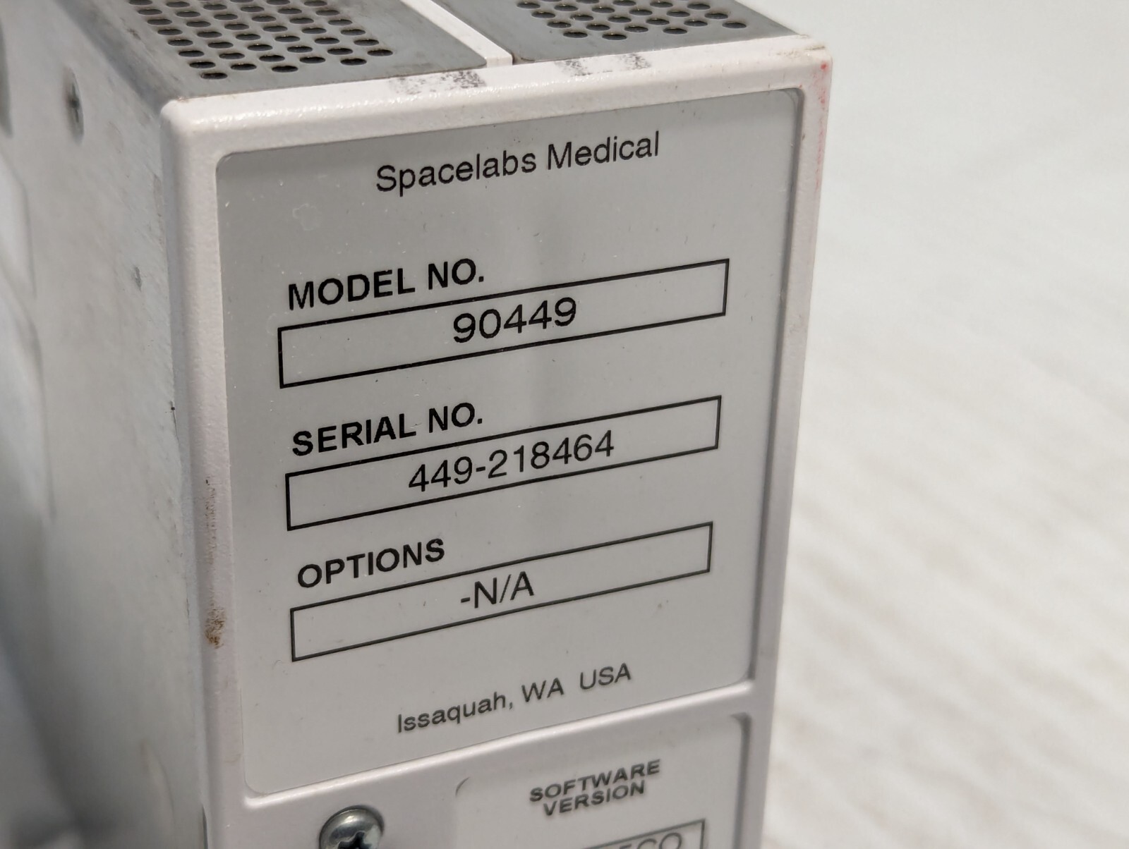 Spacelabs 90449 Thermal Bedside Printer