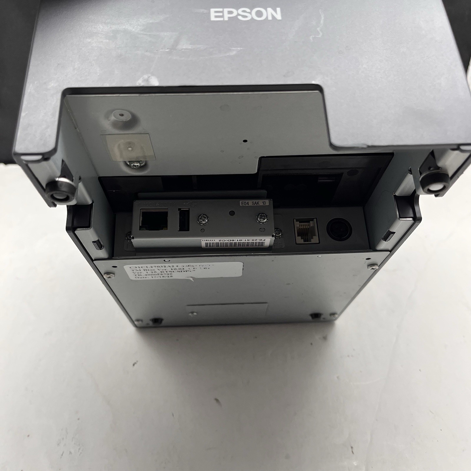 Epson TM-U220IIB M384B Point Of Sale Kitchen Receipt Printer Ethernet J7