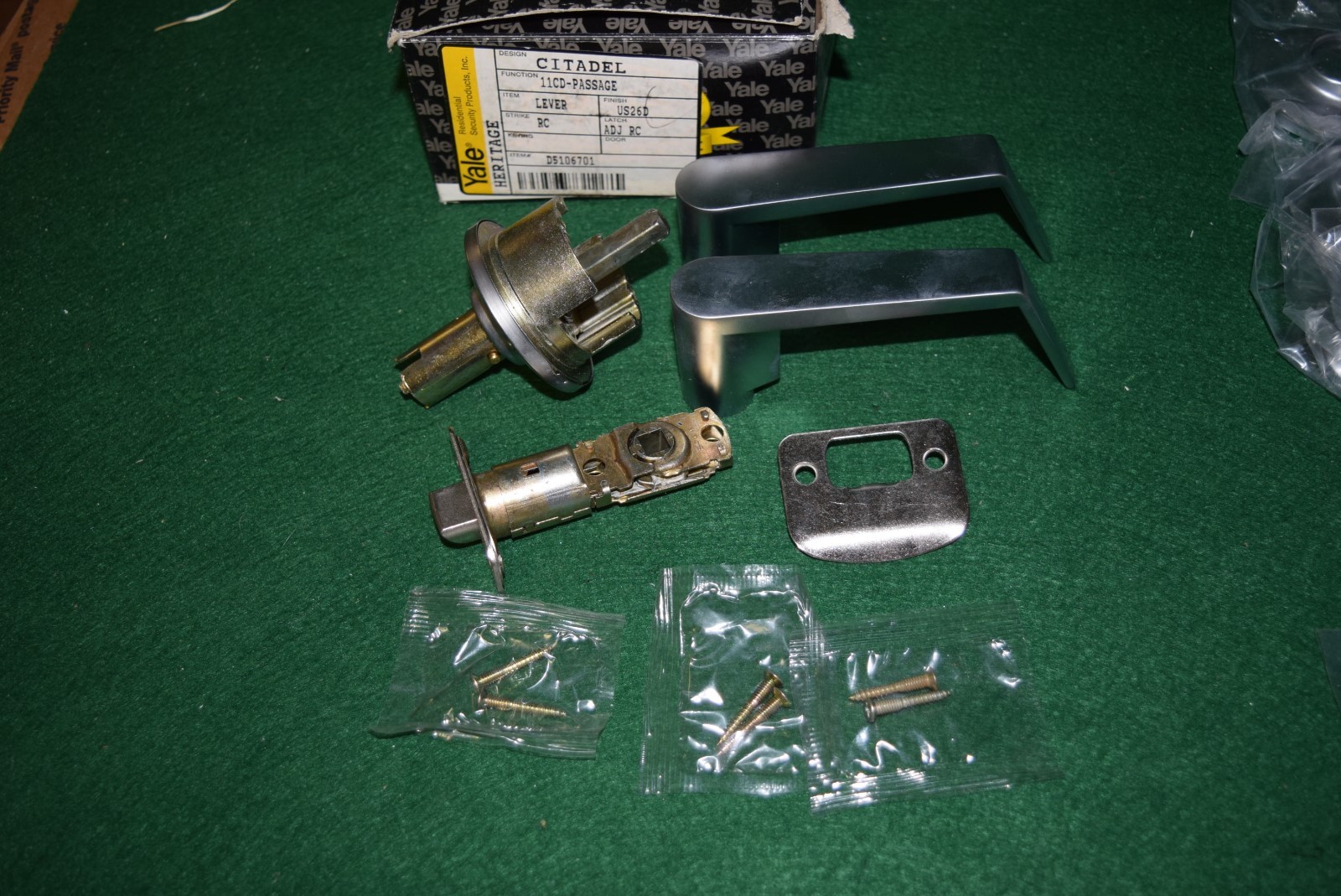 Lot of Yale Citadel 81CD-Dummy Lever US26D – D55367