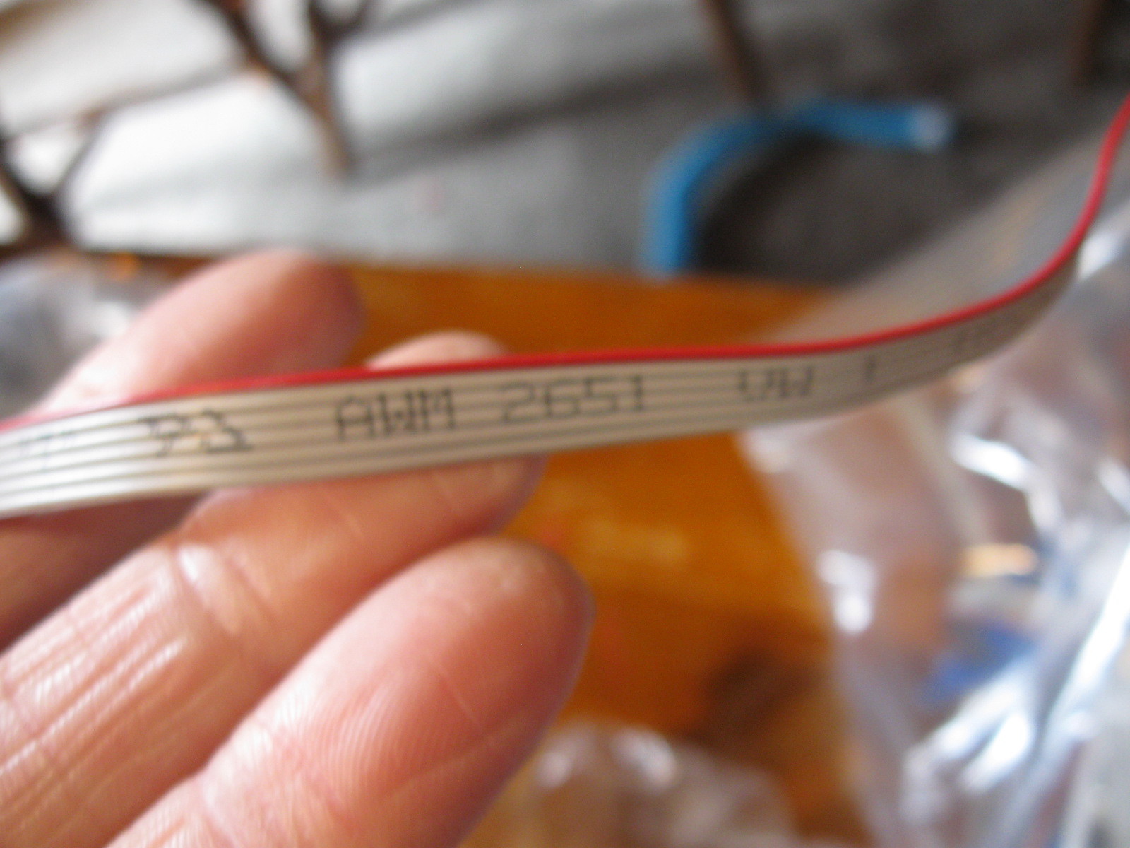NEW HUGE LOT of 65 ! DB9 connector ribbon cable female to female printer / 28AWG