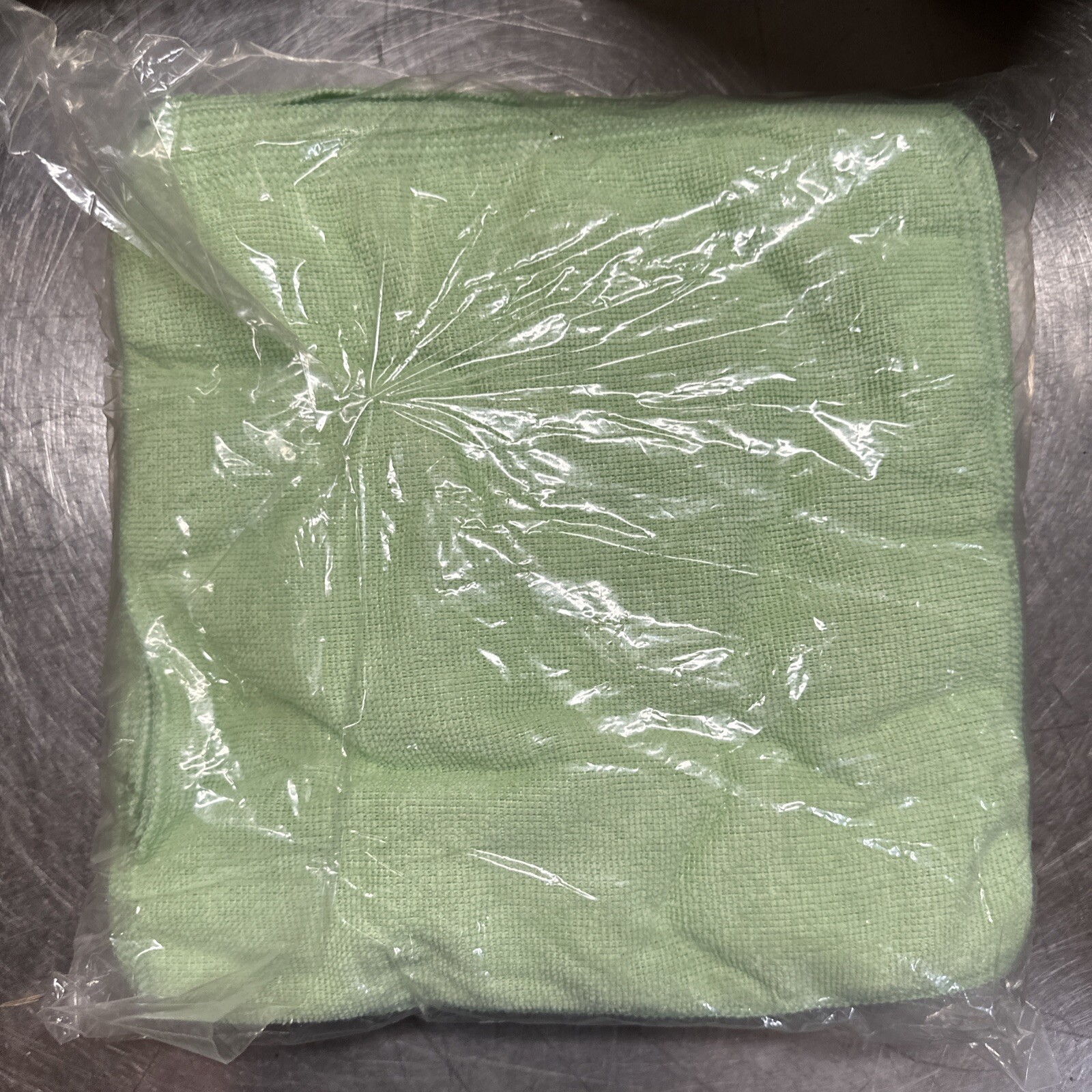 Rubbermaid Commercial Microfiber Cleaning Cloths, 12 x 12, Green, 24/Pack