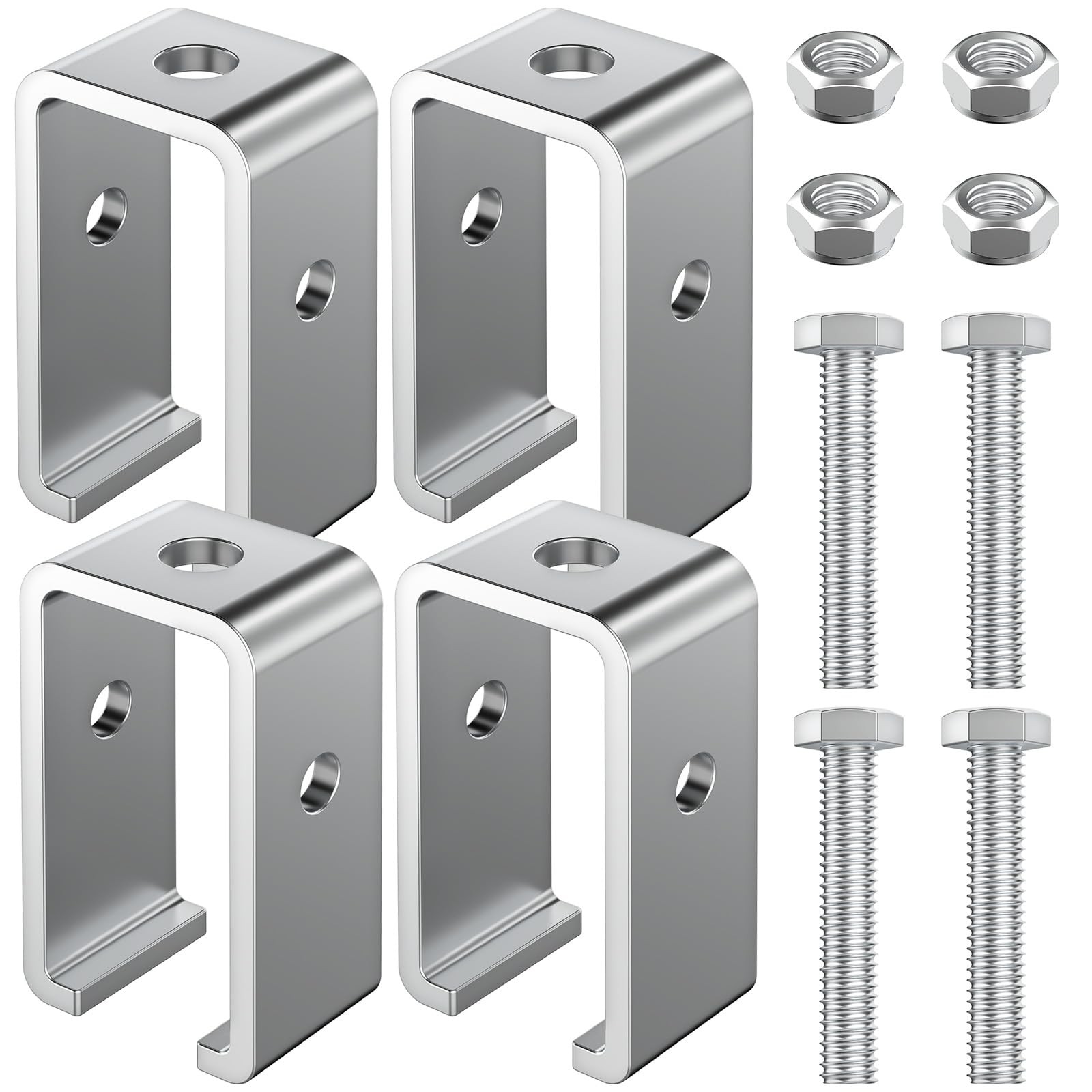 Channel Trolley Track Hanger Bracket Fits UNISTRUT HeavyDuty 15/8 In 4 PCS