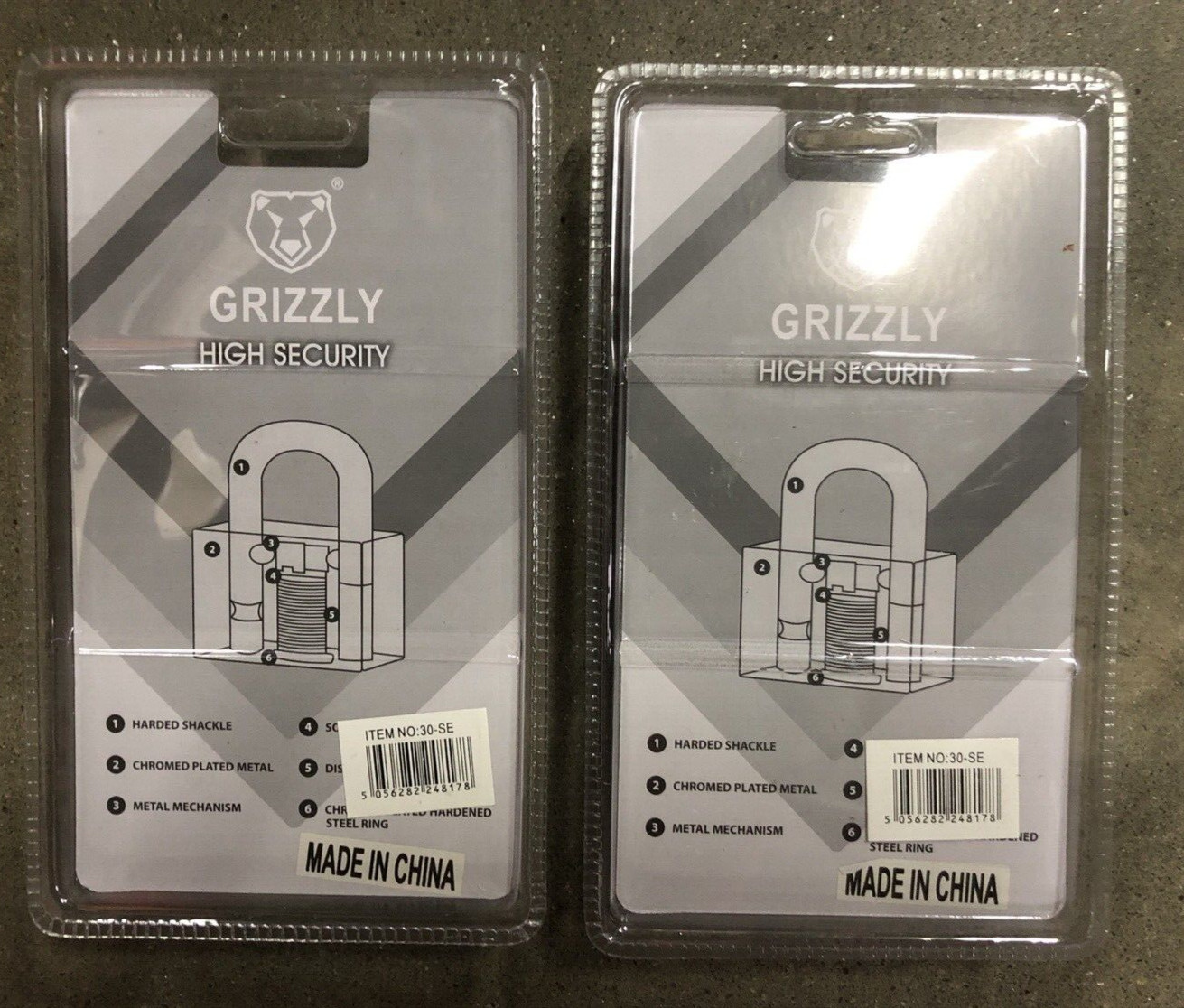 (2x) Top Security Shipping Container/Garage/Trailer Padlock HeavyDuty SolidSteel