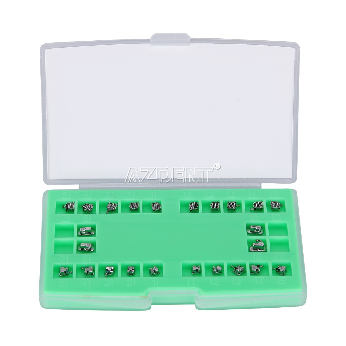 10 X Dental Orthodontic MIM Self Ligating Bracket Braces Mini Roth.022 Hooks 345
