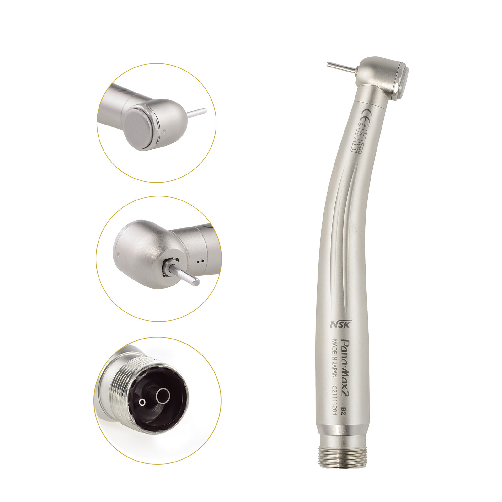 Pana Max2 Push Button Dental High Speed Handpiece Single Water Spray NSK Type 2H