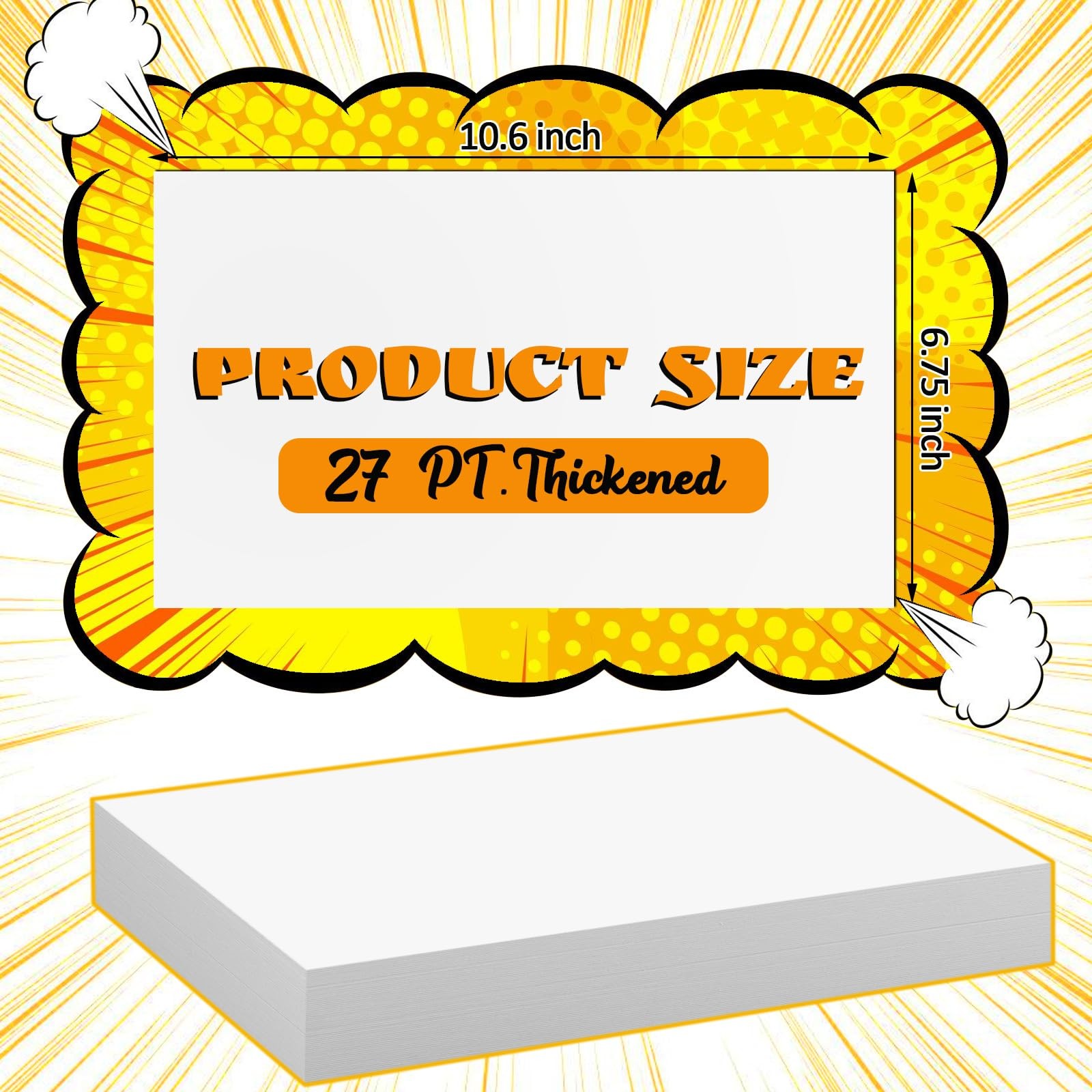 100ct Comic Book Boards, 27PT Extra Thick Acid-Free Backing Board Current Siz…