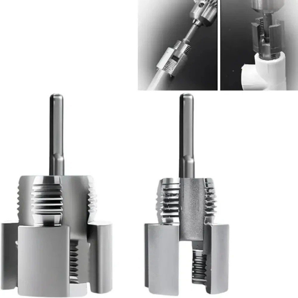 2Pcs 1/2”&3/4” Water Pipe Integrated Internal & External Pipe Threading Tool