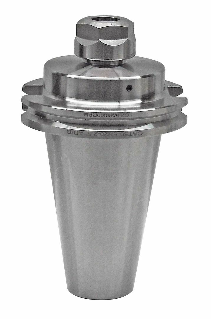 High Quality CAT50 ER20 Collet Chuck x 2.5″ G2.5 at 25,000 RPM (0.0001 T.I.R.)