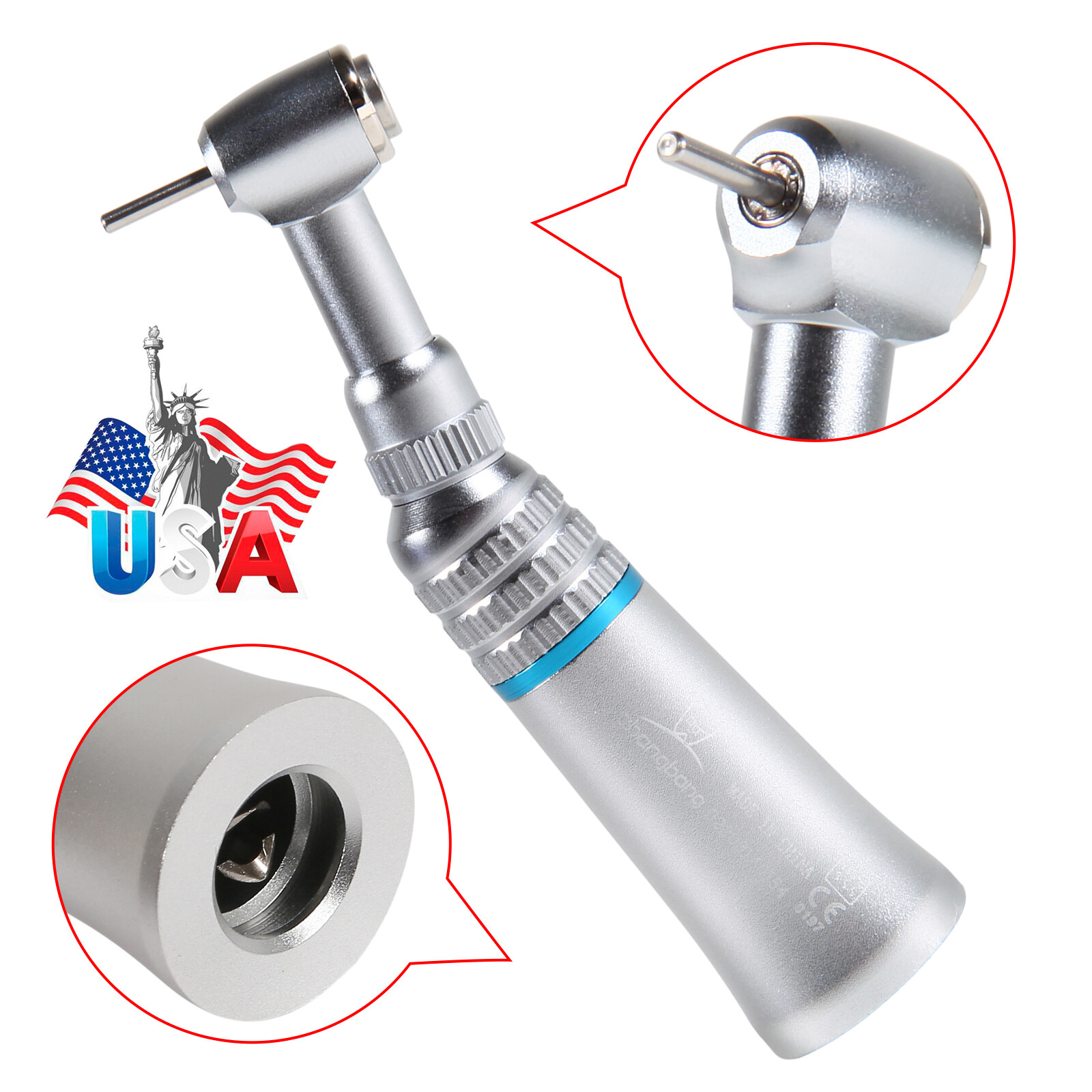 1/5/10Pcs Dental Low Slow Speed Contra Angle Handpiece Fit FG 1.6mm Burs E-type