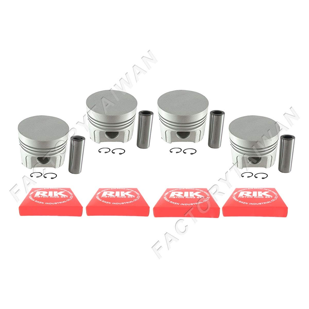 Piston + Ring Kit Set STD 85mm for Kubota V1902 (100% Taiwan Made) X 4 PCS