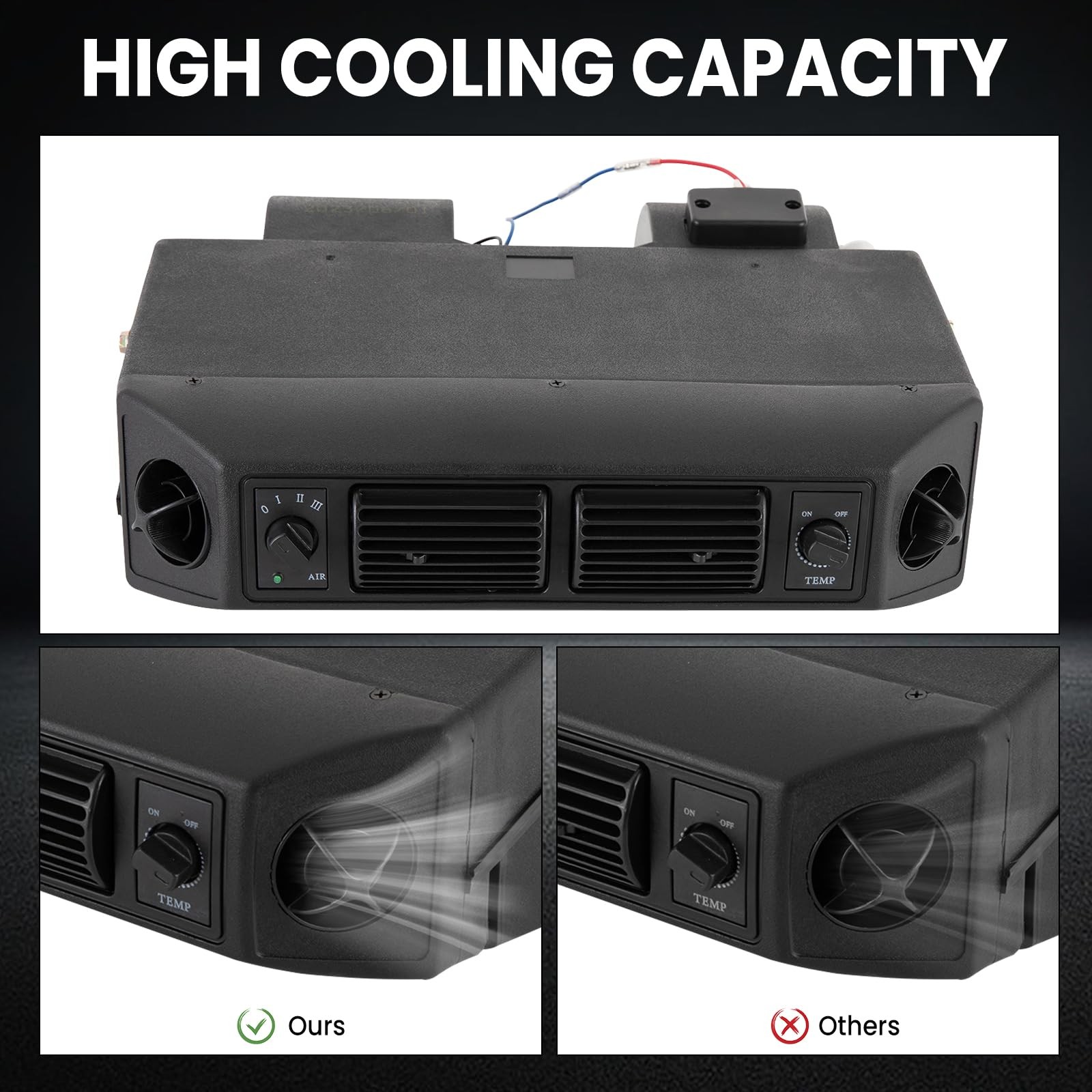 Air Conditioner UN, Car Air Conditioner 12V 30W A/C 32 Pass 4 Way Coil