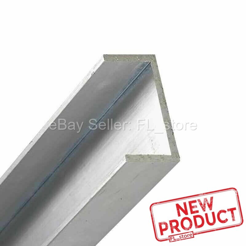 Aluminum Channel 1/2″ Leg x 2″ Base Width x 1-3/4″ Inside x 1/8″ Thick x 8 Feet