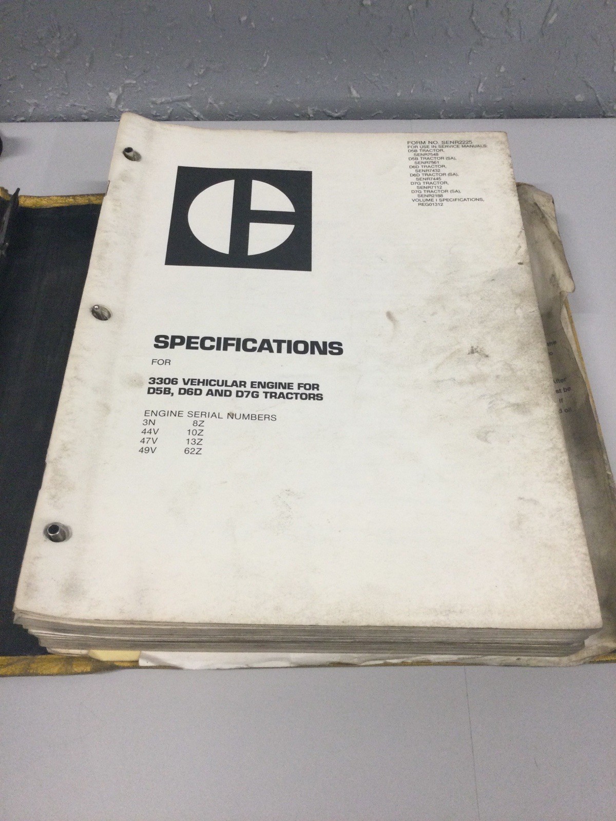 CAT CATERPILLAR D6D TRACTOR SHOP REPAIR SERVICE MANUAL 3X 4X 6X 19X 20X 30X 31X