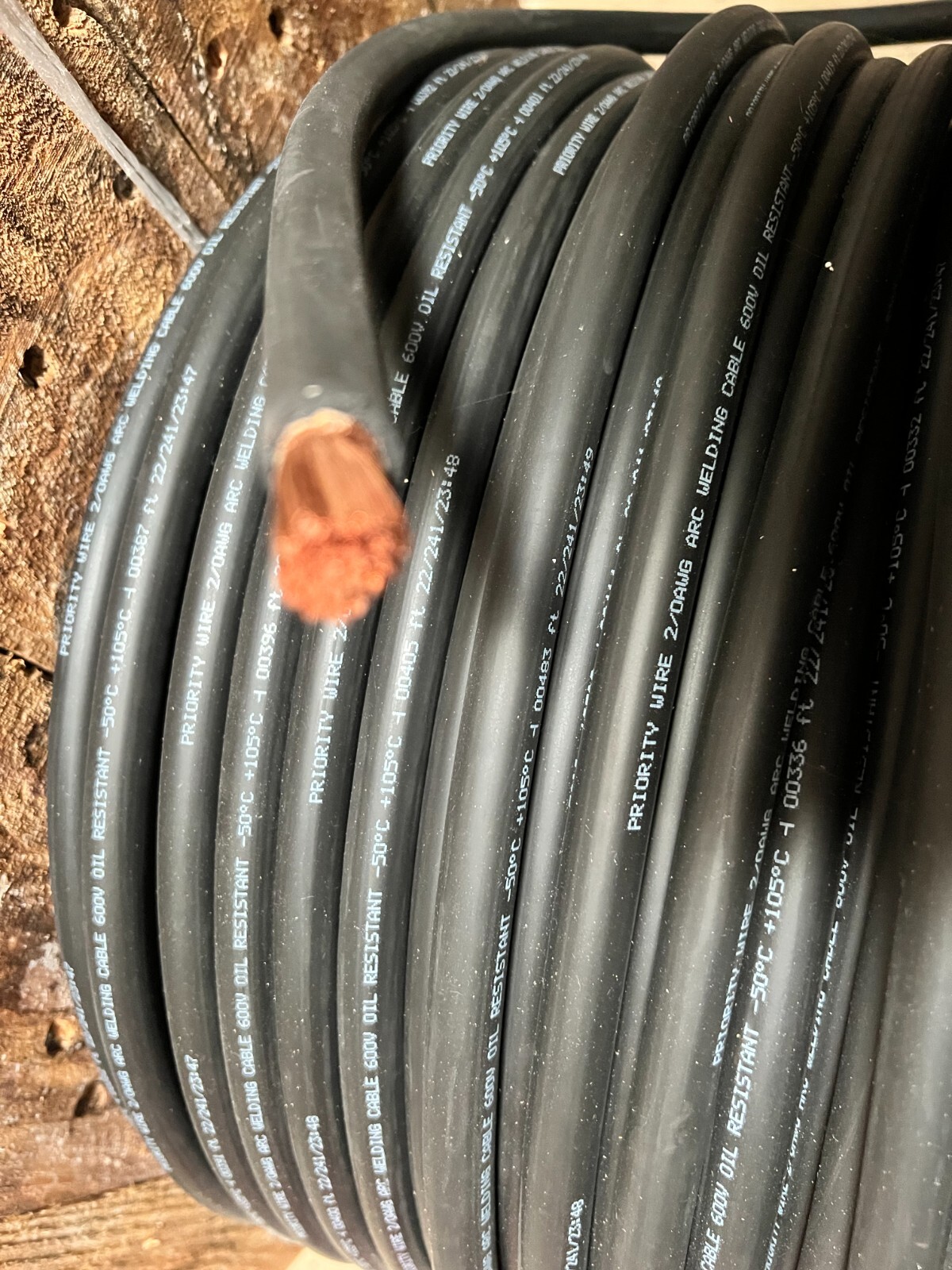 Flexible Battery / Welding Cable 2/0 AWG Solar optional Black and/or Red