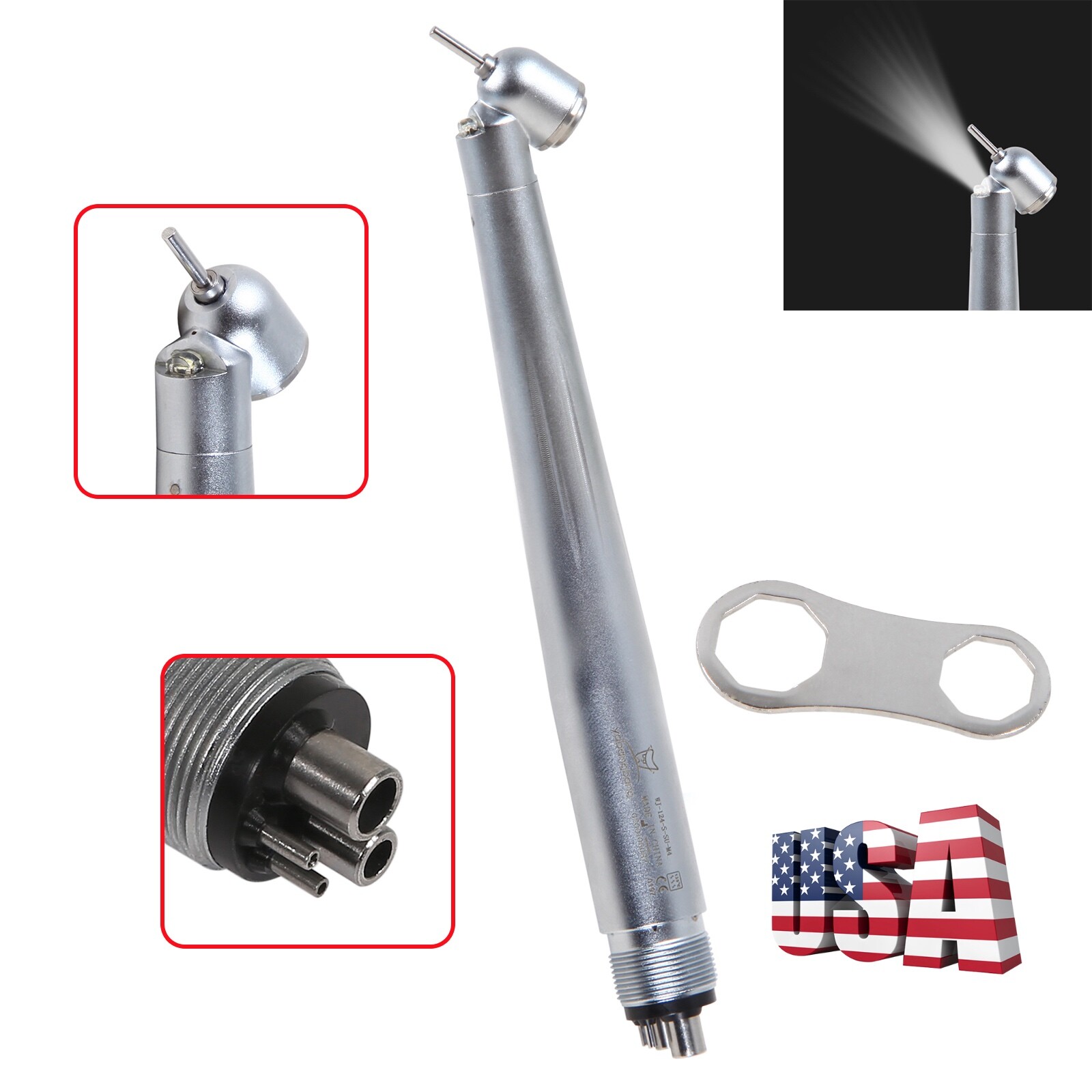 KAVO Style Dental Contra Angle Inner Water Spray Low Slow Speed Handpiece Push