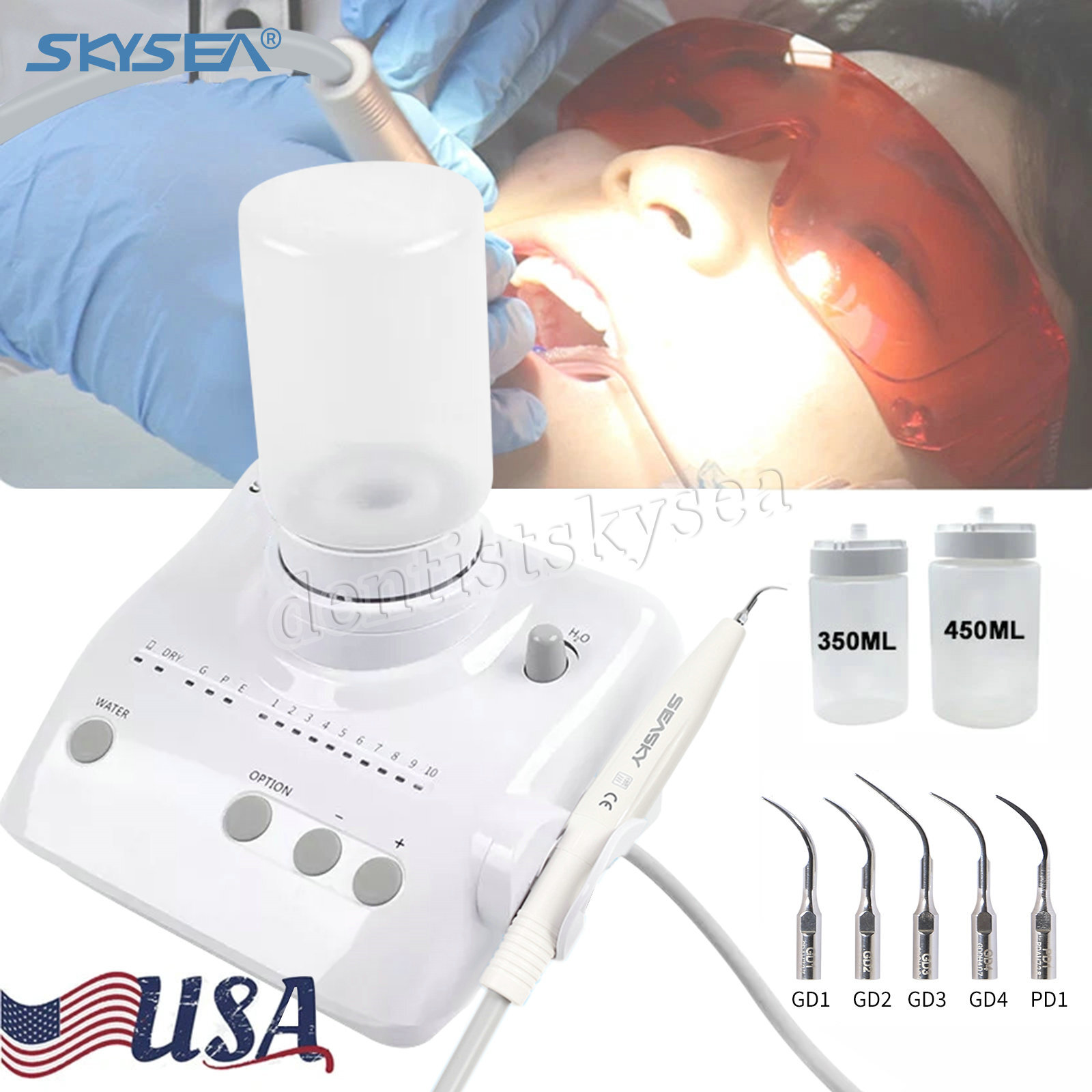 Ultrasonic Piezo Scaler Water Bottles Handpiece Fit for DTE SATELEC SK-D1 Dental