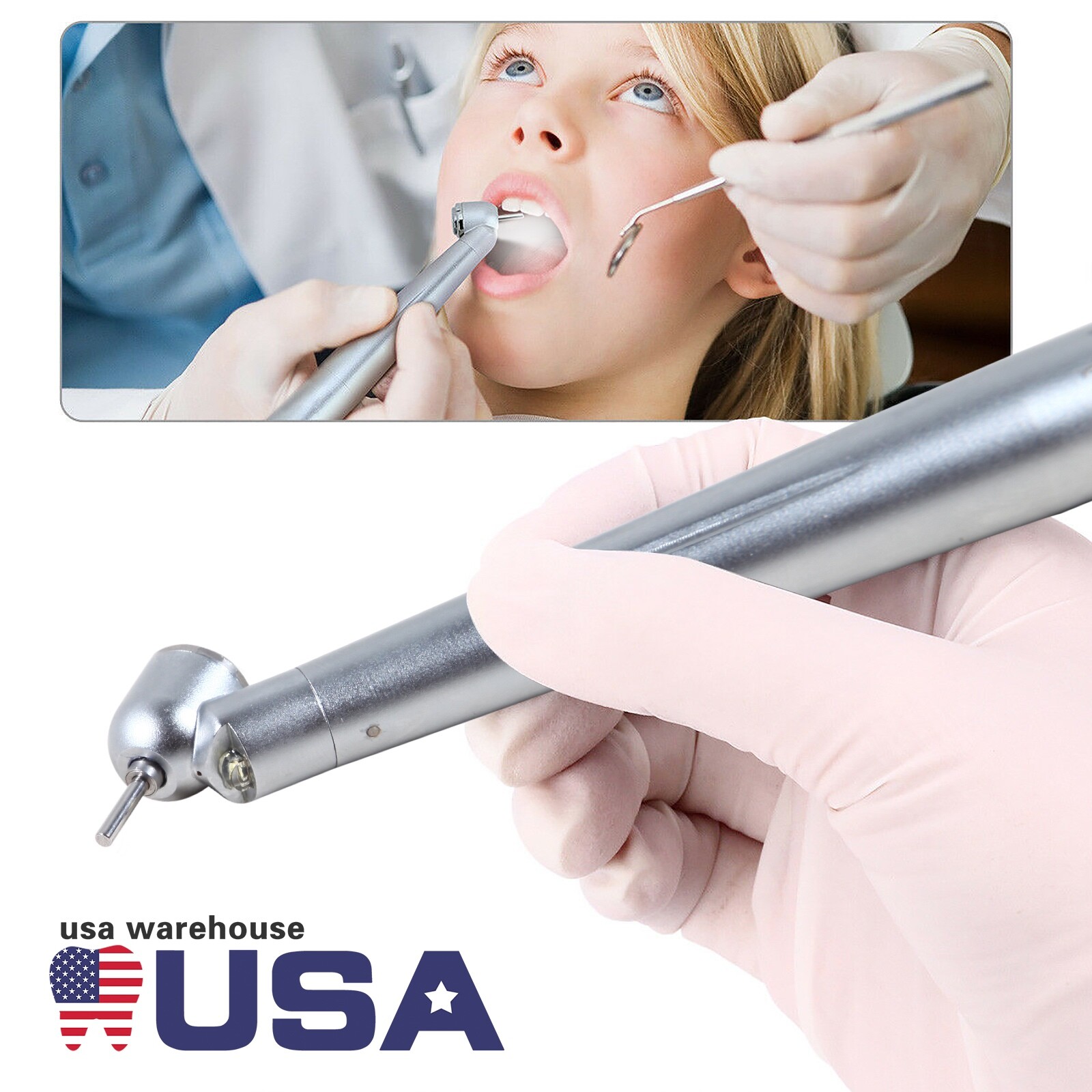 KAVO Style Dental Contra Angle Inner Water Spray Low Slow Speed Handpiece Push