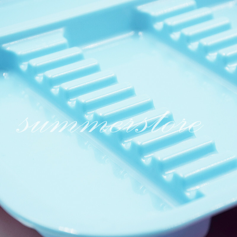 1 Pc Light Blue Dental 135ºC Autoclavable Plastic Divided Type Separate Trays
