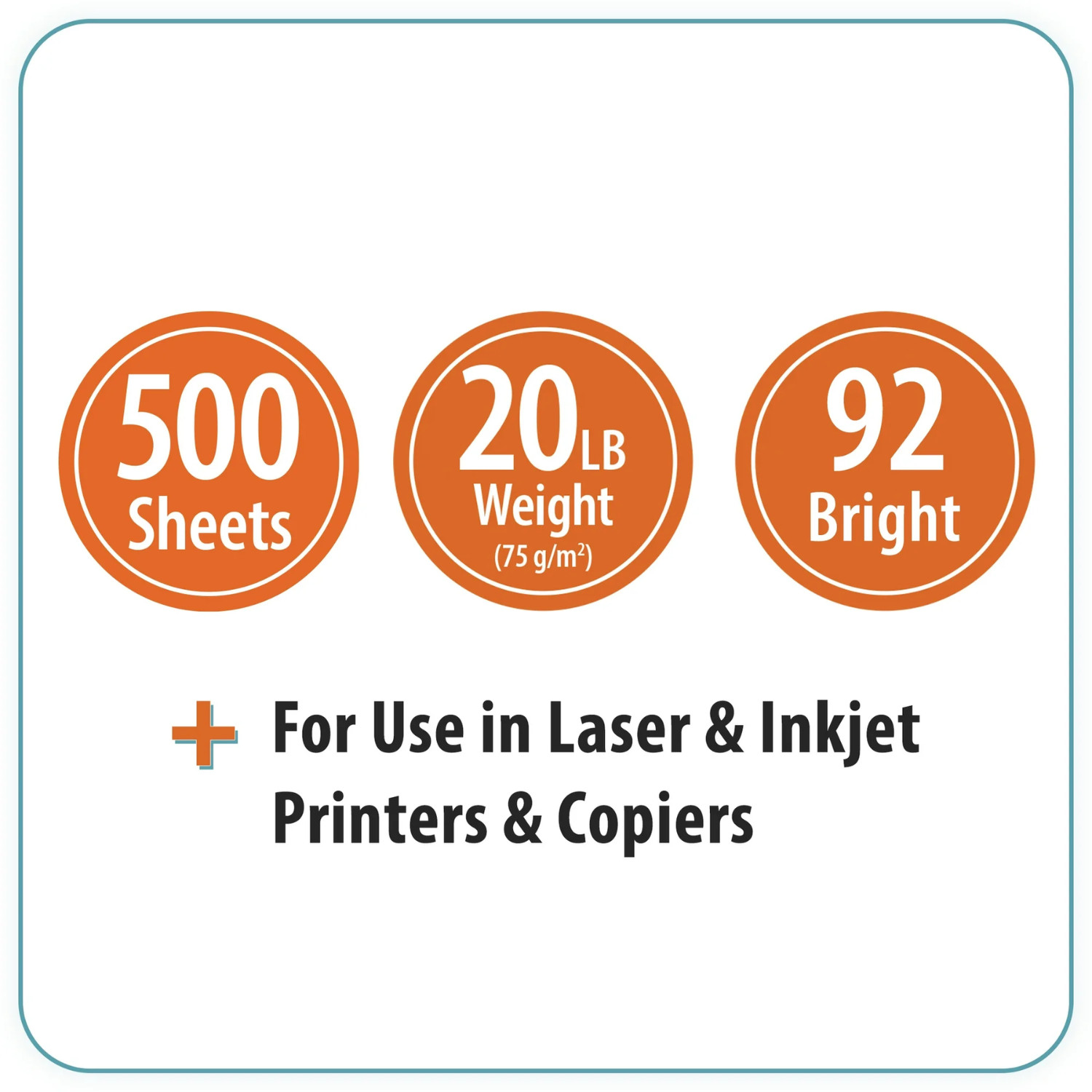 Copy Paper Case Printer Paper White 8.5″x11″ Letter Size, One Ream = 500 Sheets