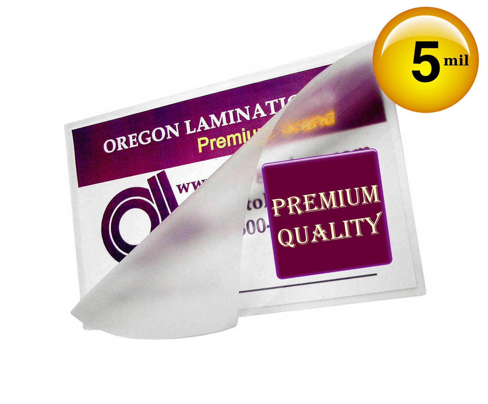 Hot Laminating Pouches for Prayer Cards [50/pk] 5 Mil 2-3/4 x 4-1/2, 2.75 x 4.5