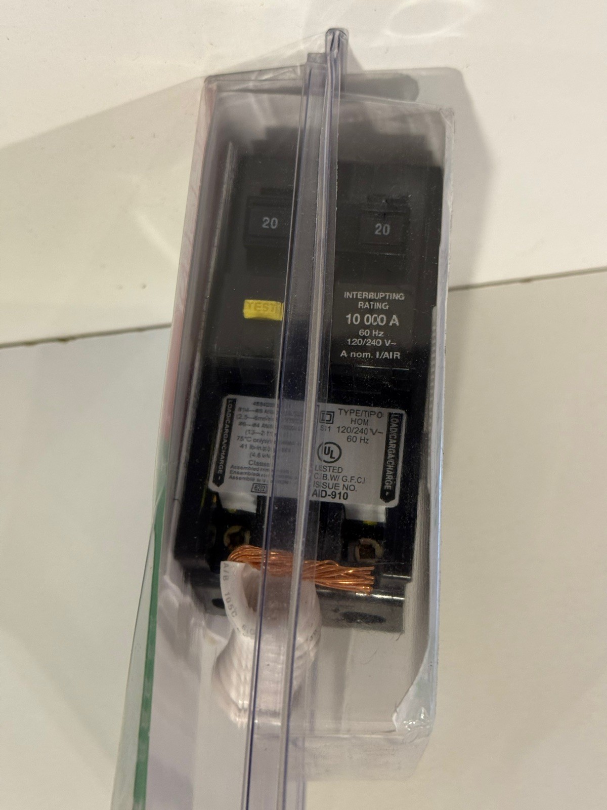 Square D HOM220GFIC 20 A Circuit Breaker *NIB*