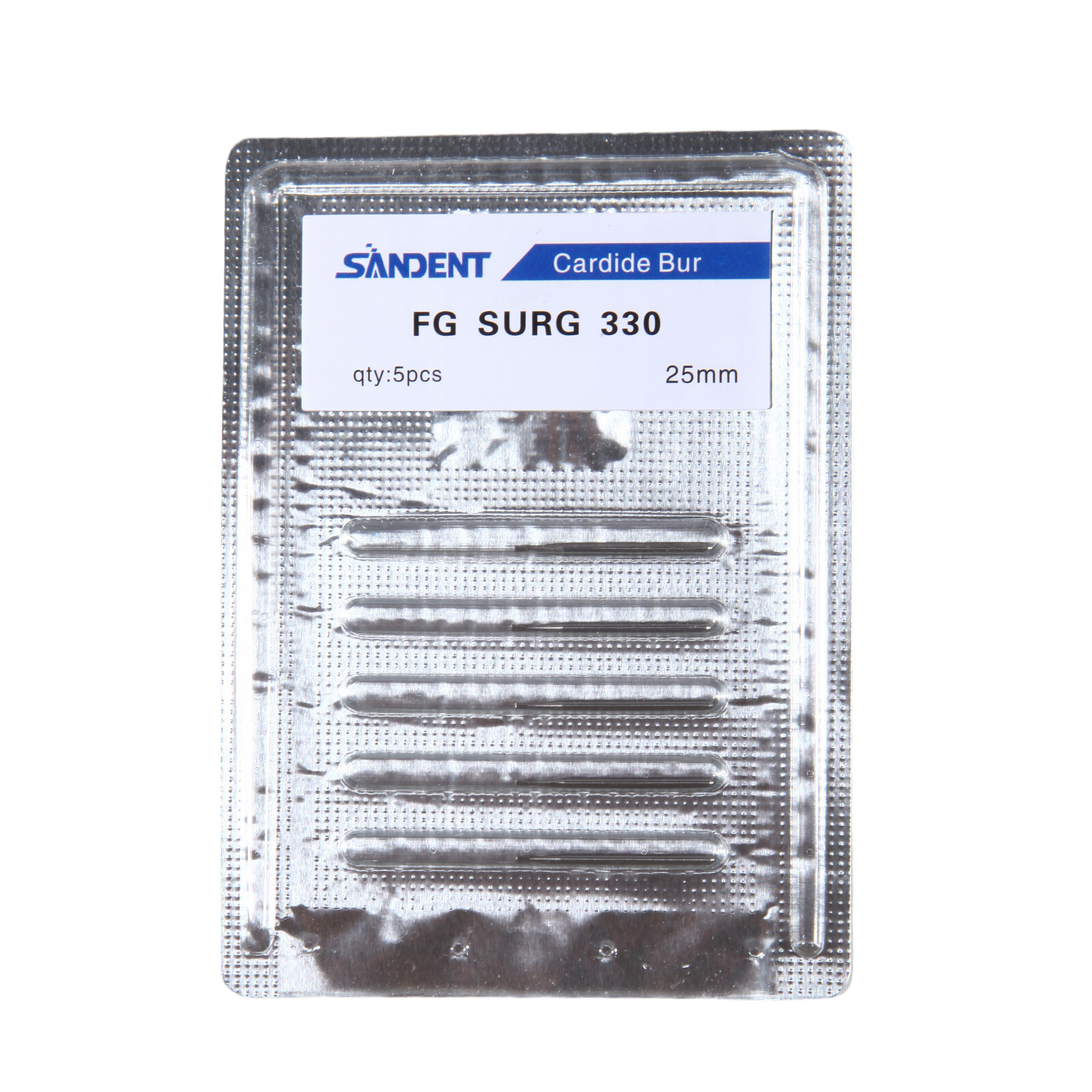 FG # 330 Dental Surgical Carbide Burs 25mm (100pcs=10 Packs)