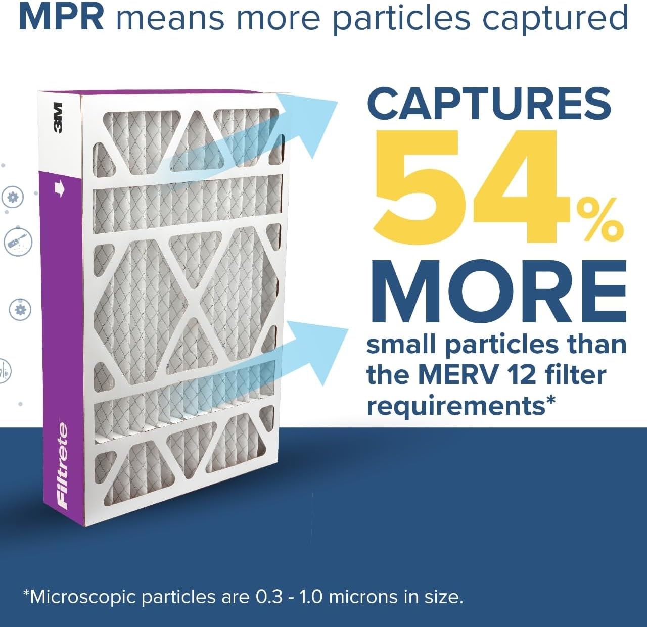Filtrete 16x25x4 AC Furnace Air Filter, MPR 1550, MERV 12, Fits