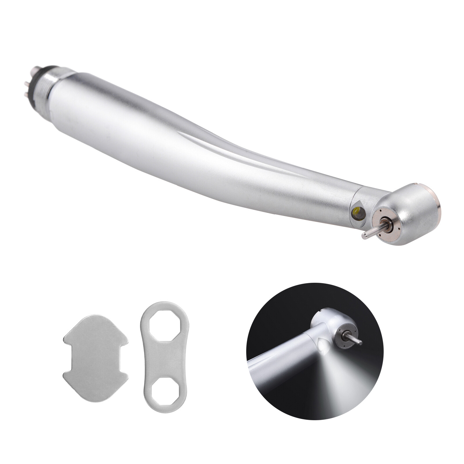 NSK Type Dental LED High Speed Handpiece Internal Triple Spray Push Button 2H US
