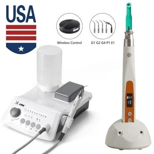 LED Dental Ultrasonic Piezo Scaler VRN /Wireless LCD Hygiene Prophy Handpiece