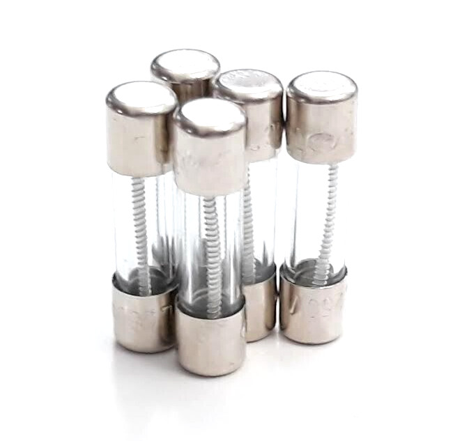 SET OF 5 NEW T0.5AL250V FUSES T0.5AL 250V 5mm x 20mm 0.5A SLOW BLOW