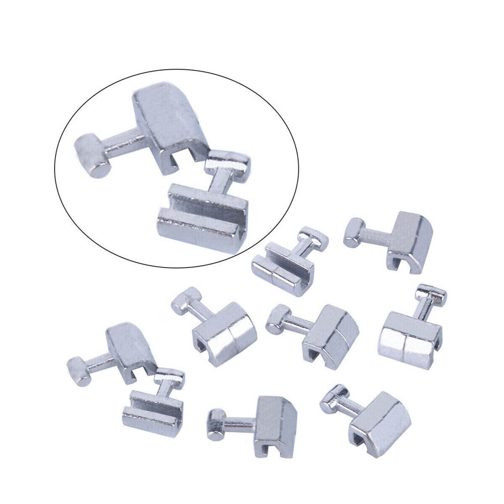 50/100/200pcs Dental Crimpable Stainless Orthodontic for Arch Wire Hook T Shaped