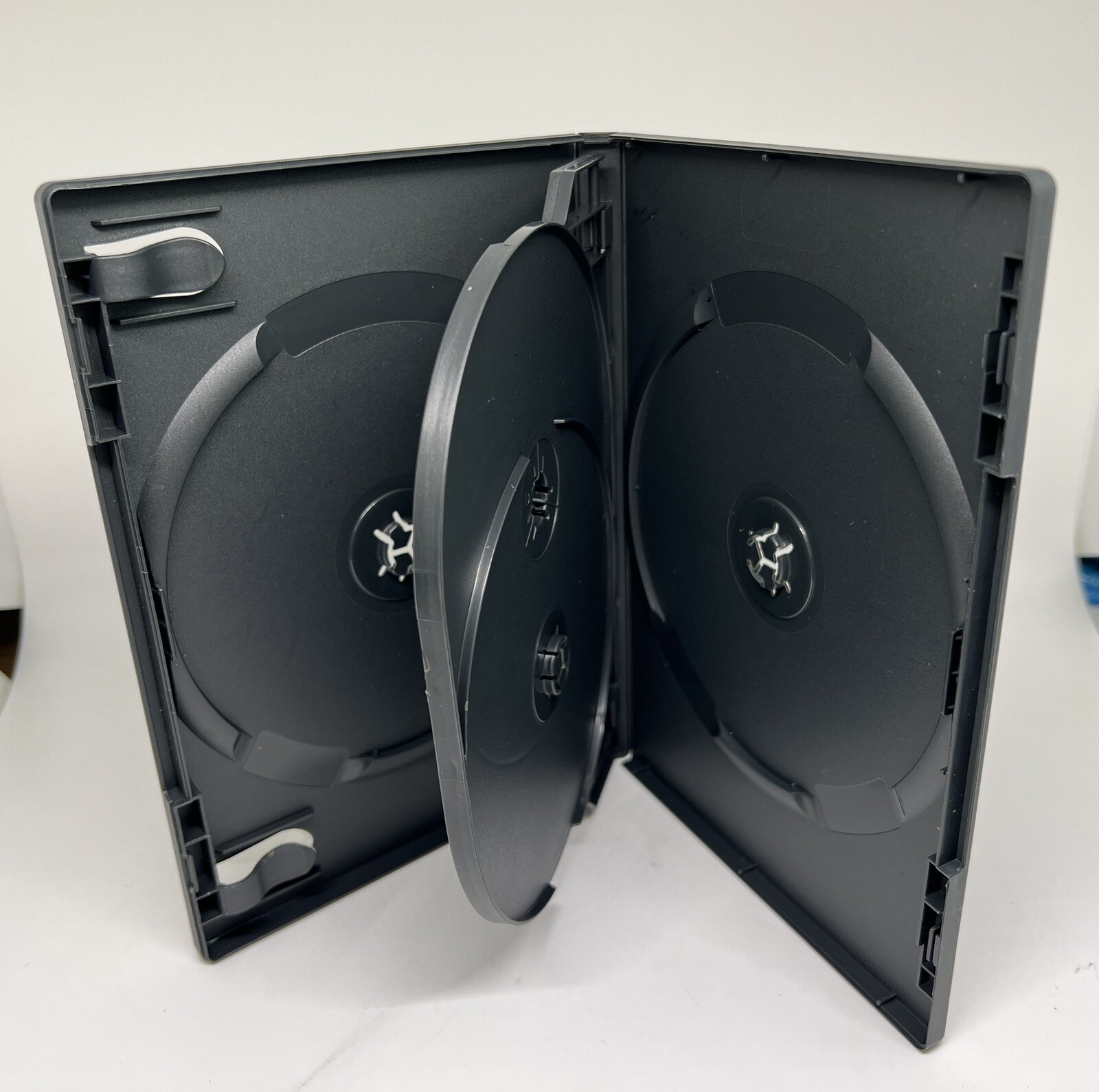 5 PCS New Top Quality Black 14mm QUAD (4) Disc DVD Case, Flip Tray, DB14-4B