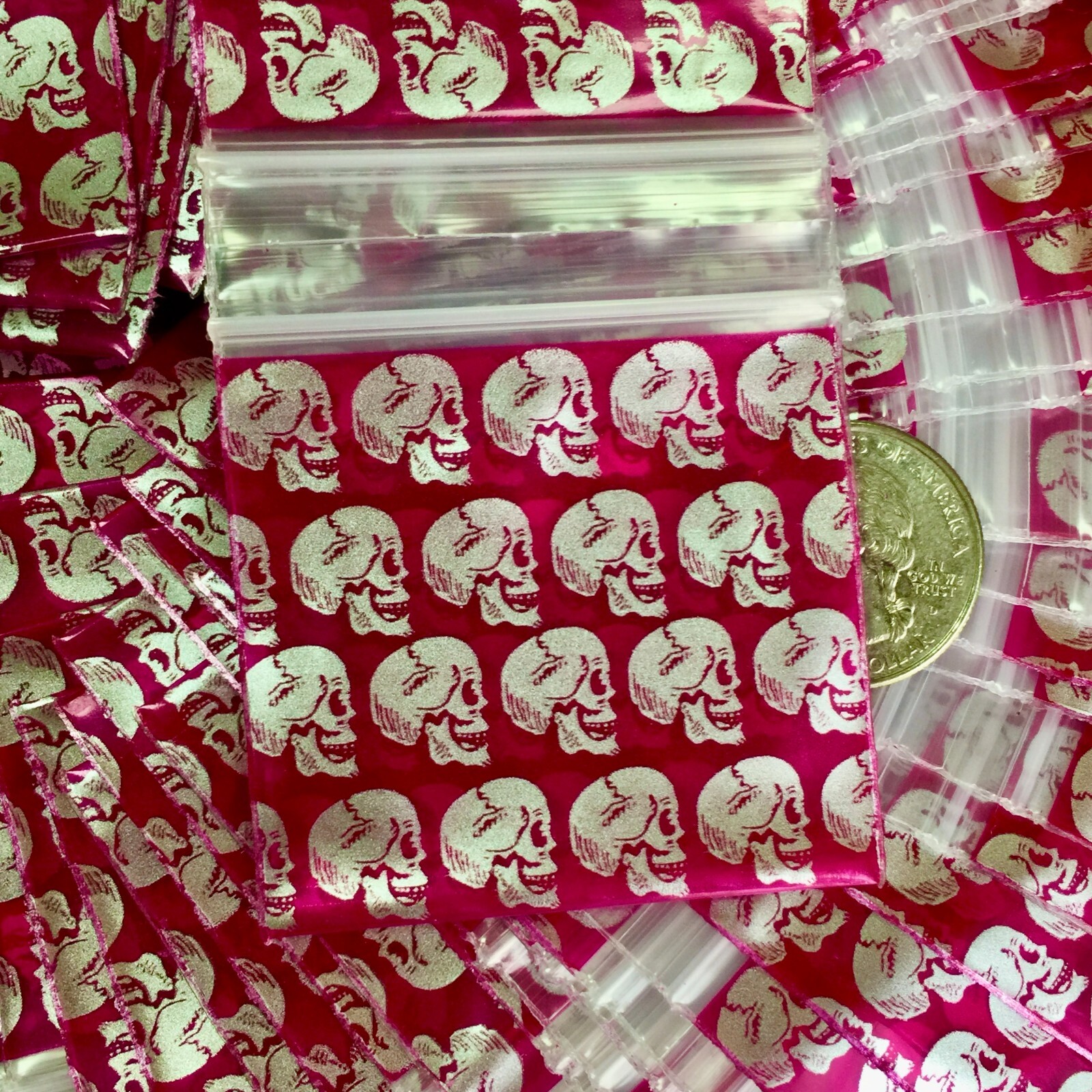 BaggiesSince1987 – 1515 Design Zip Bags 1000PCS METALLIC 50 DSN MIX, READ DETAIL
