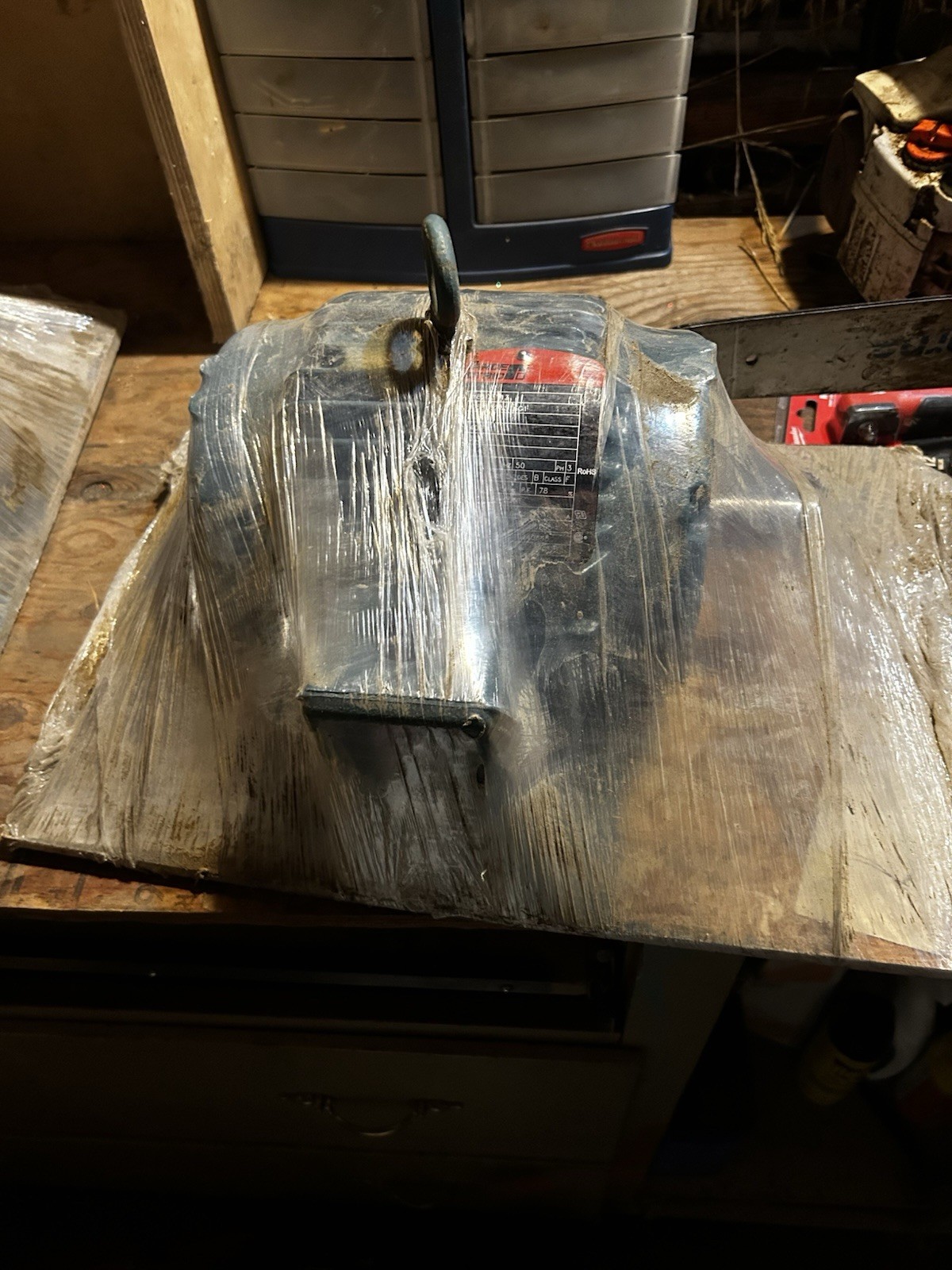 Reliance Electric3 Phase Electric Motor Brand New On Factory Plywood