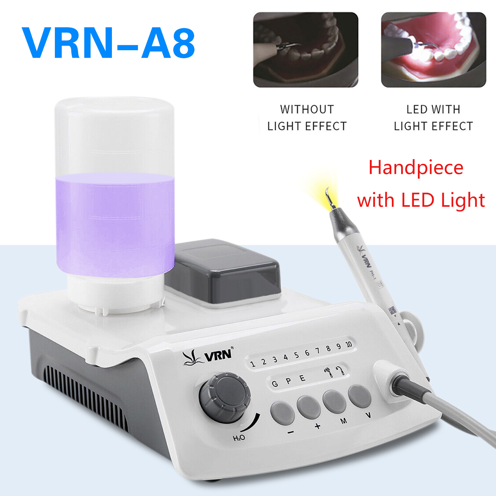 Dental Ultrasonic LED Scaler Detachable Handpiece Bottle Fit EMS Woodpecker