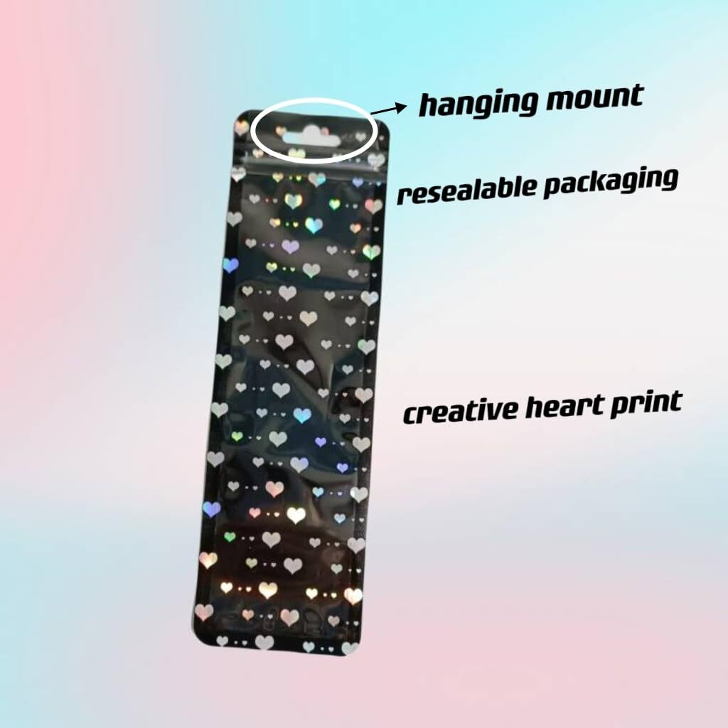 100 Resealable Bags 2.5×8.5 for Pens Jewelry Cosmetic Storage