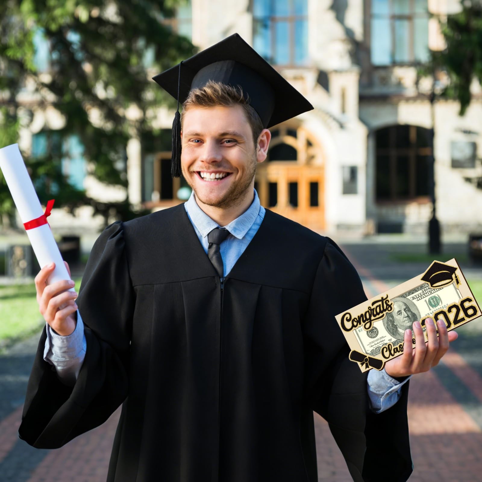 Graduation Gifts 2026 Money Holder for Her Him, Wooden Class of 2026 Graduati…