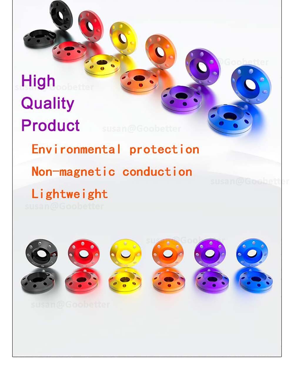 Aluminum Alloy M6 M8 Anodized Bolt Washers Gasket Drilled Spacer for Motorcycle