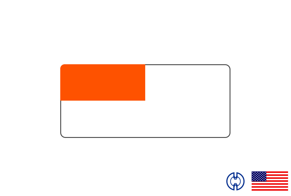 Zebra 2 5/8 x 1 1/8 POLYPRO 4000D Orange Price tag, 500 Labels 24 Rolls BOX M