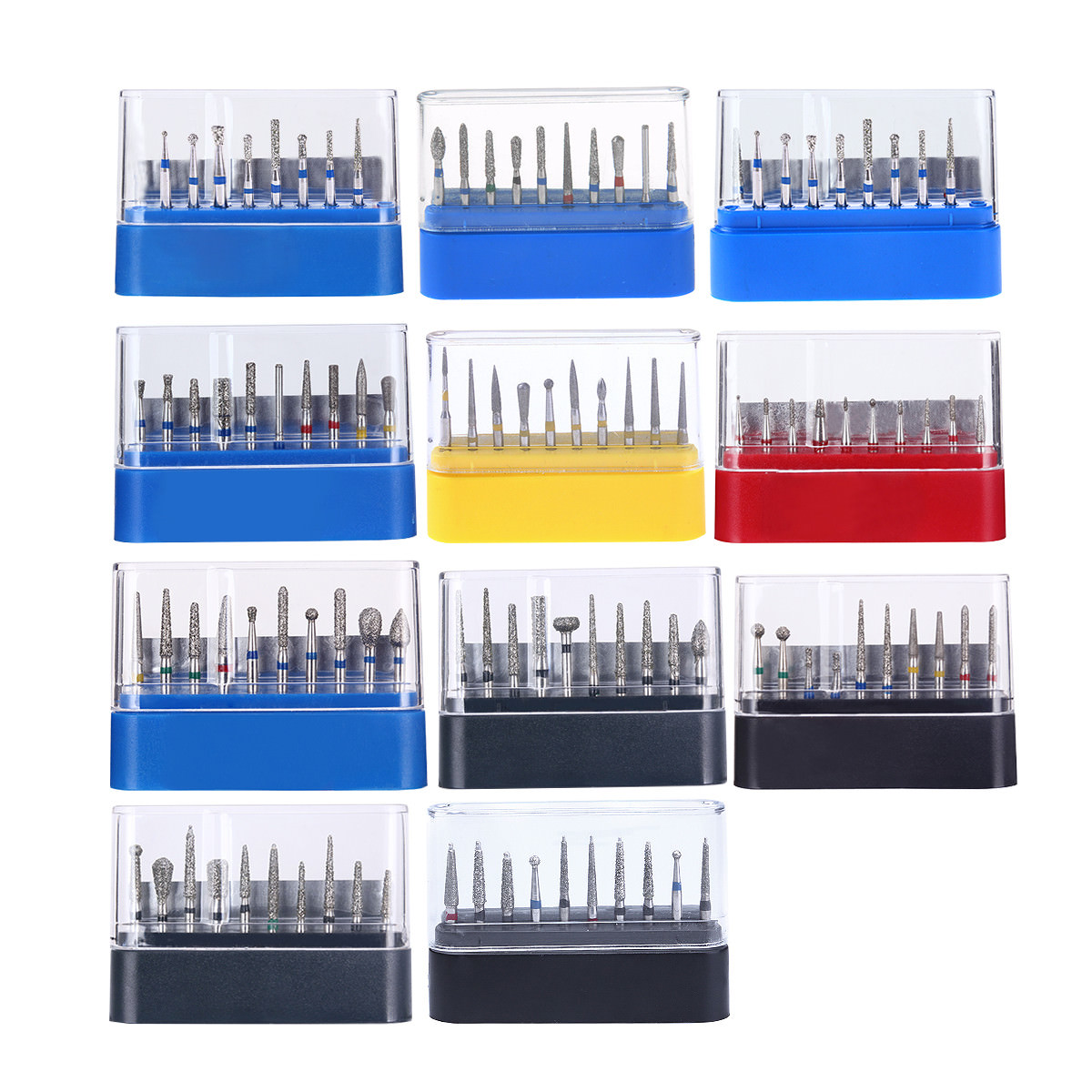Dental Diamond Burs FG1.6mm Tooth Drill FG101-FG117 Fit for High Speed Handpiece
