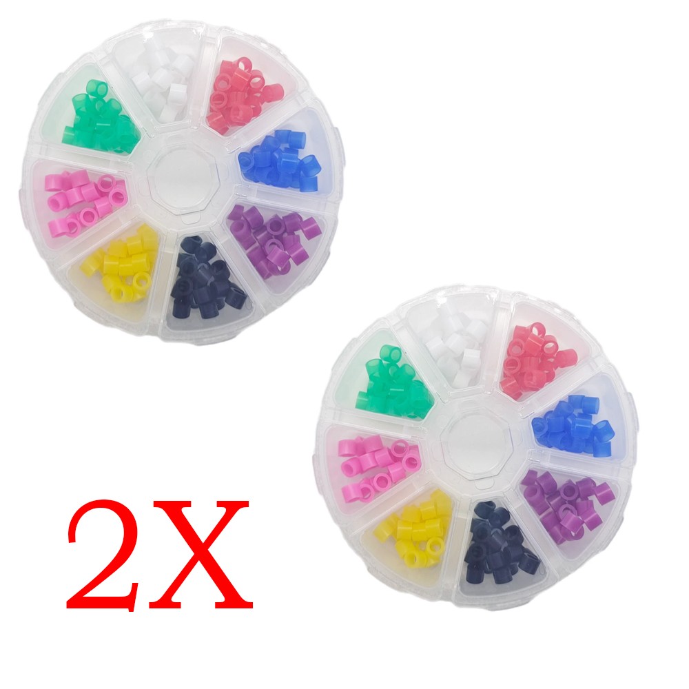 320Pc Dental Silicone Instrument Code Rings Autoclavable 135ºC 8 Color Hygienist