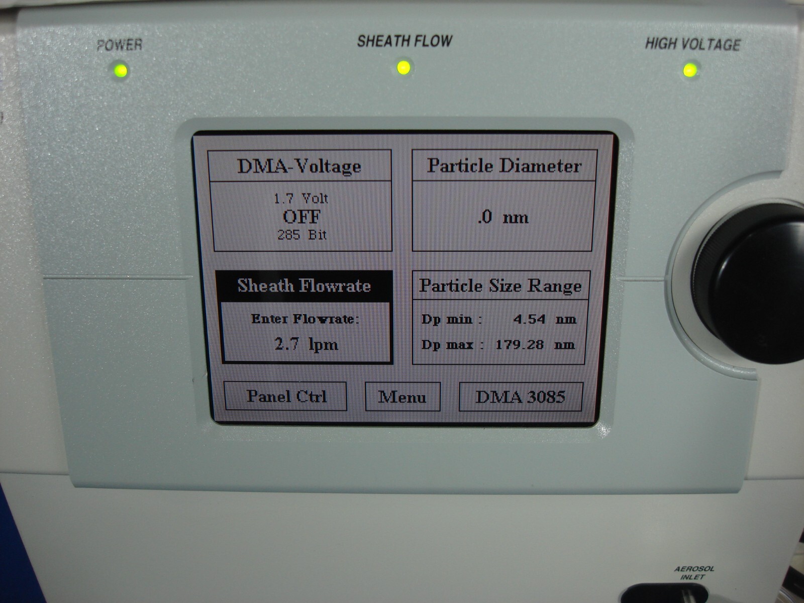 TSI 3080 Electrostatic Classifier 3085 Differential Mobility Analyzer nano DMA