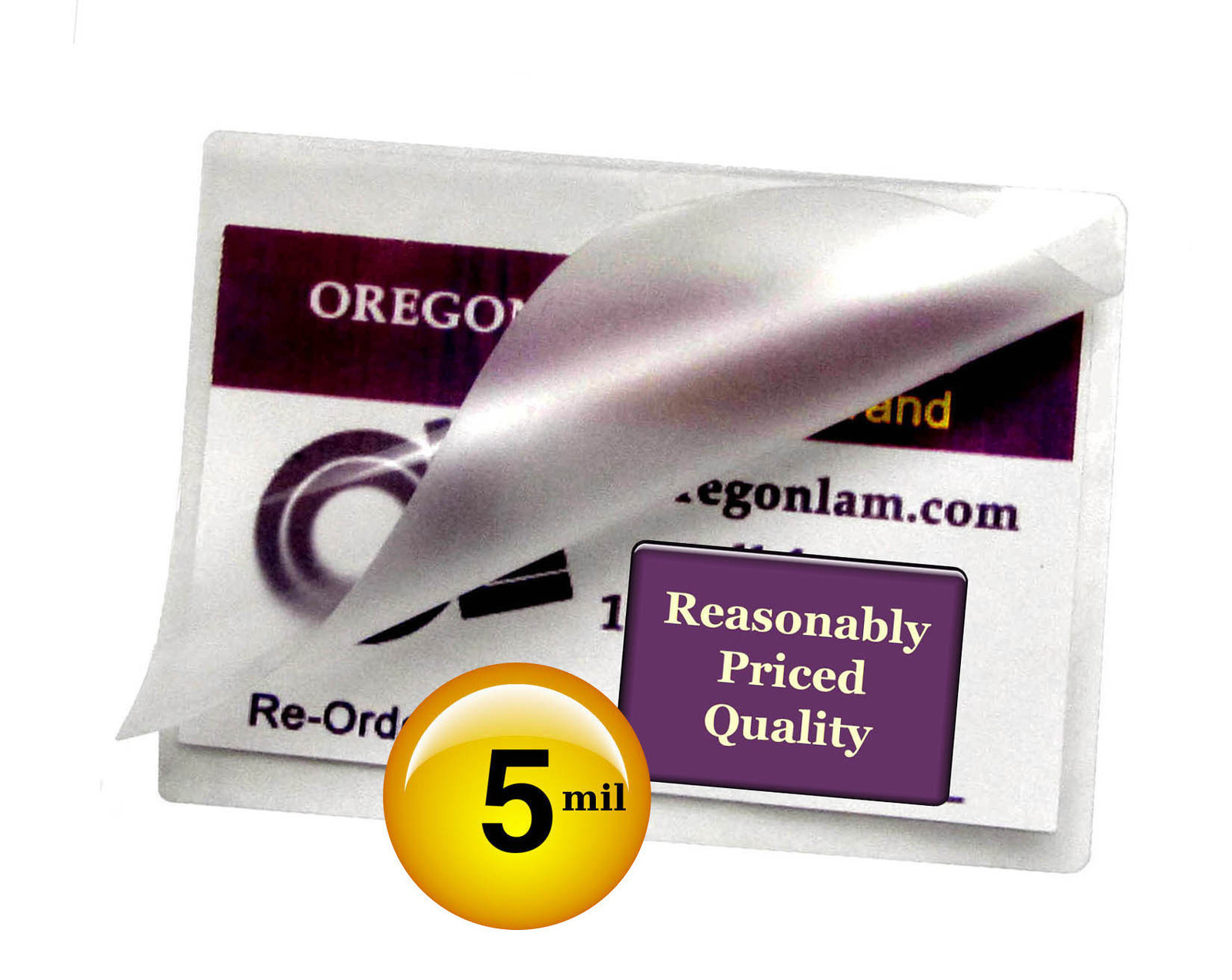Hot Laminating Pouches for Prayer Cards [50/pk] 5 Mil 2-3/4 x 4-1/2, 2.75 x 4.5