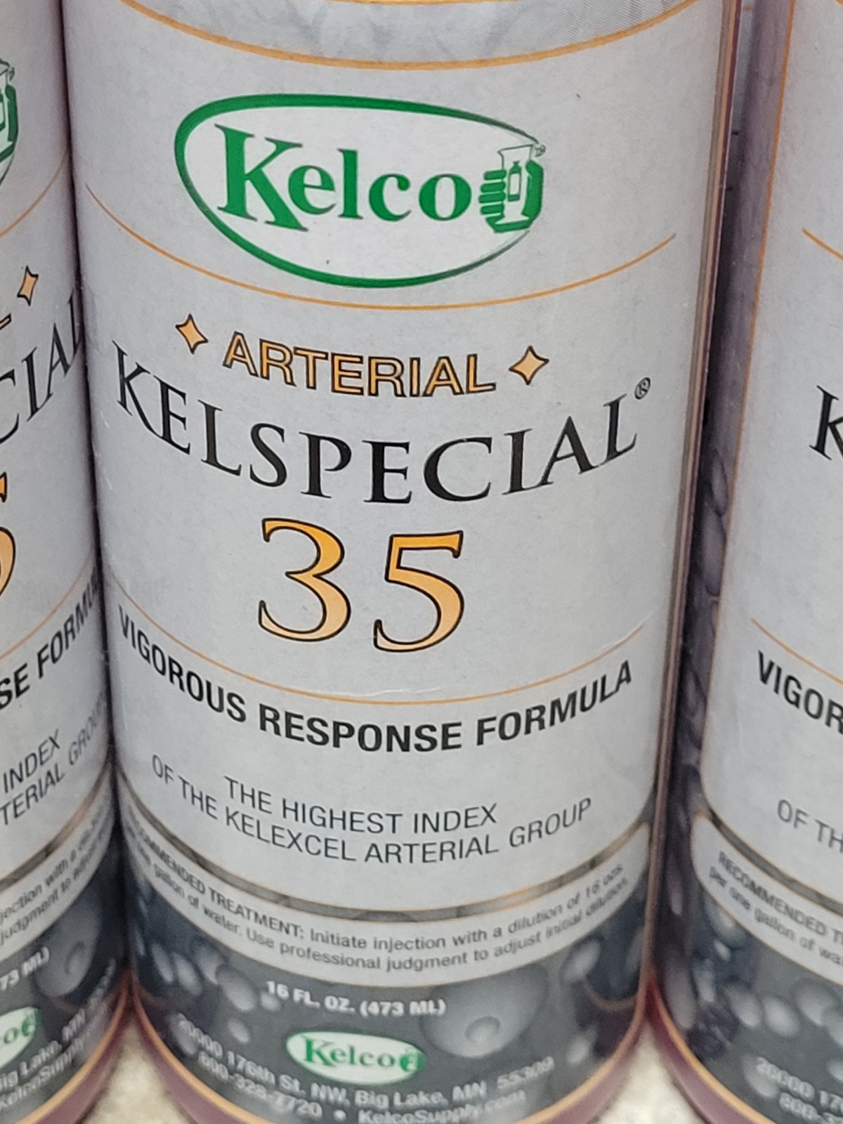 x5 Kelco Arterial Kelspecial 35 Vigorous Response Fluid Formula 16oz/473ml