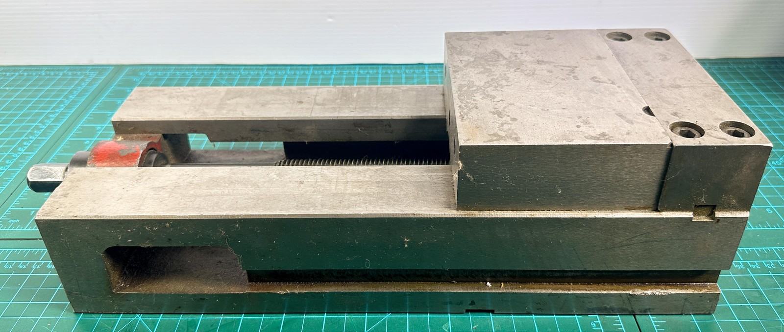 HHIP Machine Vise Flat Jaw Milling Grinding Clamp Base W Handle Steel