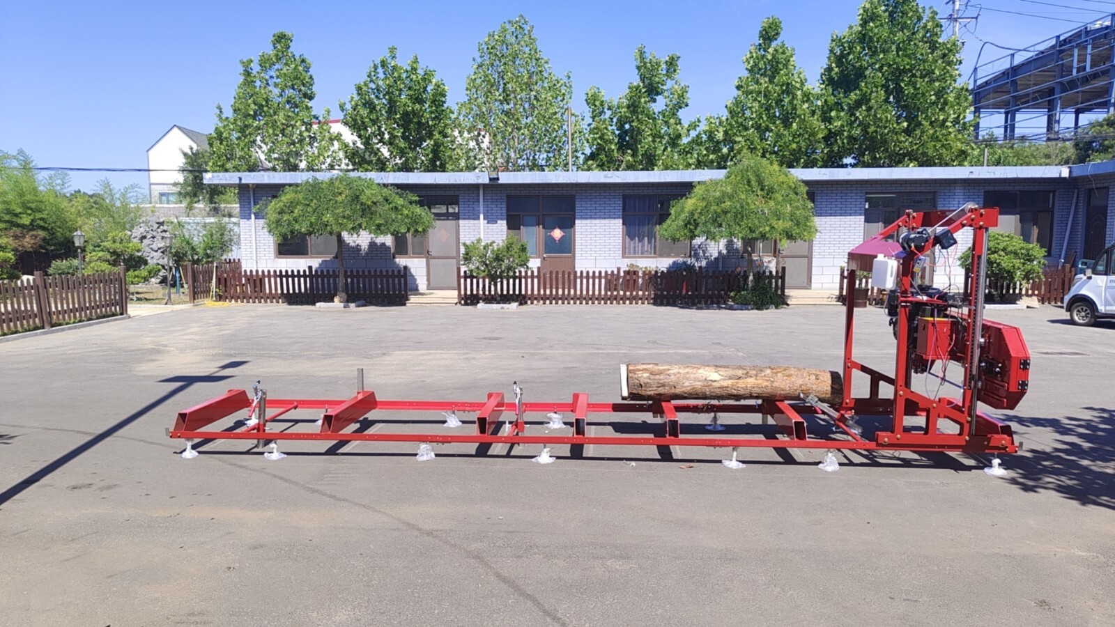 32″ Portable Sawmill 15HP 420cc RATO Gas Engines with E-Start Band Saw in US