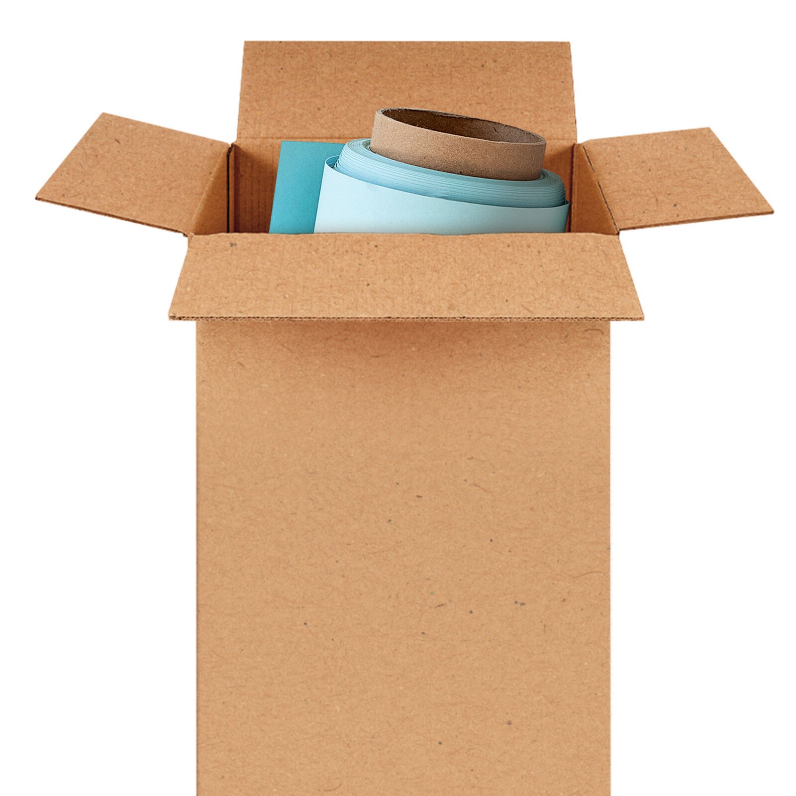 4 x 4 x 38″ Tall Corrugated Boxes ECT-32 Brown Shipping/Moving Boxes 25/Bundle