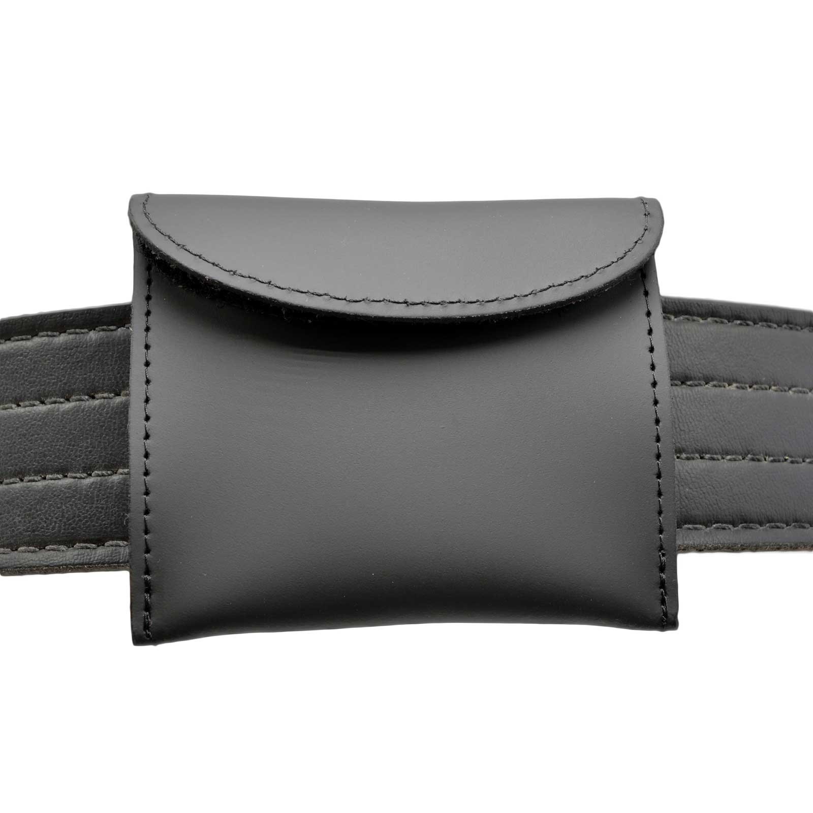 Perfect Fit Leather Belt Glove Carrier Pouch PPE Carry Case Police EMT EMS Medic