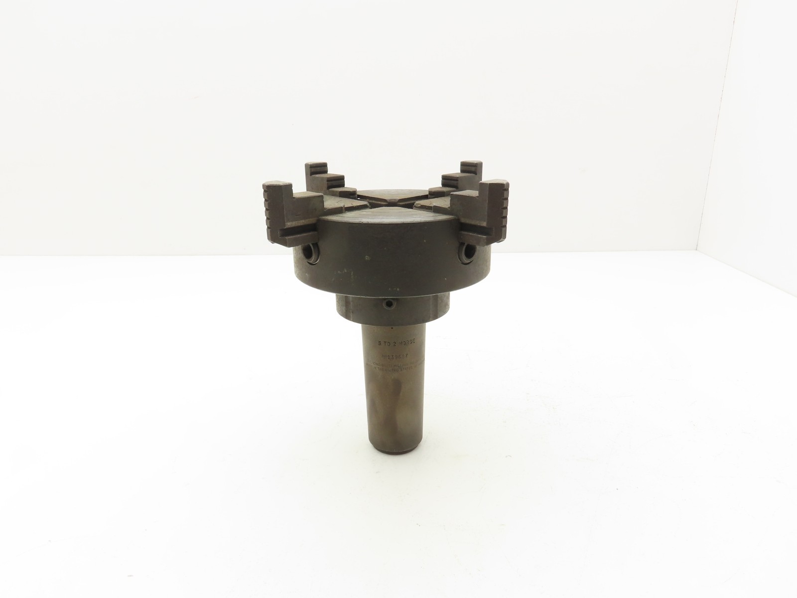 Hardinge 36HC 4-Jaw Independent Manual Lathe Chuck 5″ OD W/5 To 2 Morse Taper